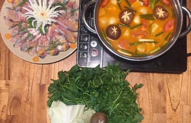 Viet Deli Restaurant's Sturgeon hotpot